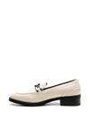 Tamaris Patent Chain Loafers, Stone