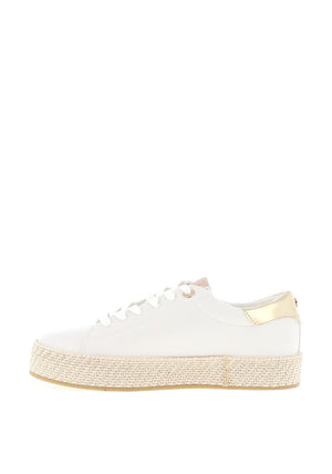 Tamaris Woven Sole Trainers, White