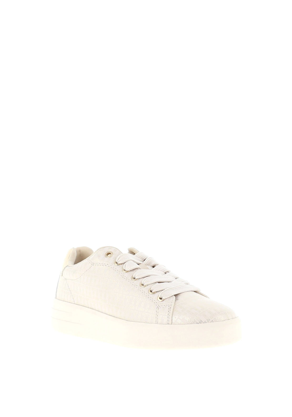 Tamaris T Logo Print Trainers, Gold