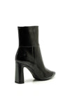 Tamaris Patent Block Heel Boots, Black