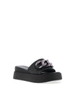 Tamaris Chain Platform Mules, Black