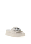 Tamaris Chain Platform Mules, White