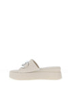 Tamaris Chain Platform Mules, White