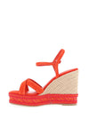 Tamaris Woven Printed Wedge Sandals, Fire