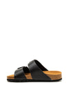 Tamaris Buckle Strap Chunky Slip on Sandals, Black