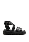 Tamaris Leather Chunky Platform Sandals, Black