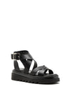 Tamaris Leather Chunky Platform Sandals, Black
