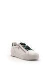 Tamaris Leather Tropical Ribbon Lace Trainer, White