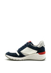 Tamaris Suede Zip Wedged Trainers, Navy