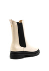 Tamaris Combat Style Pull On Boot, Off White