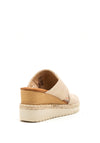 Tamaris Glitter Cross Strap Wedged Sandal, Gold