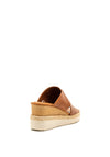 Tamaris Glitter Cross Strap Wedged Sandal, Tan
