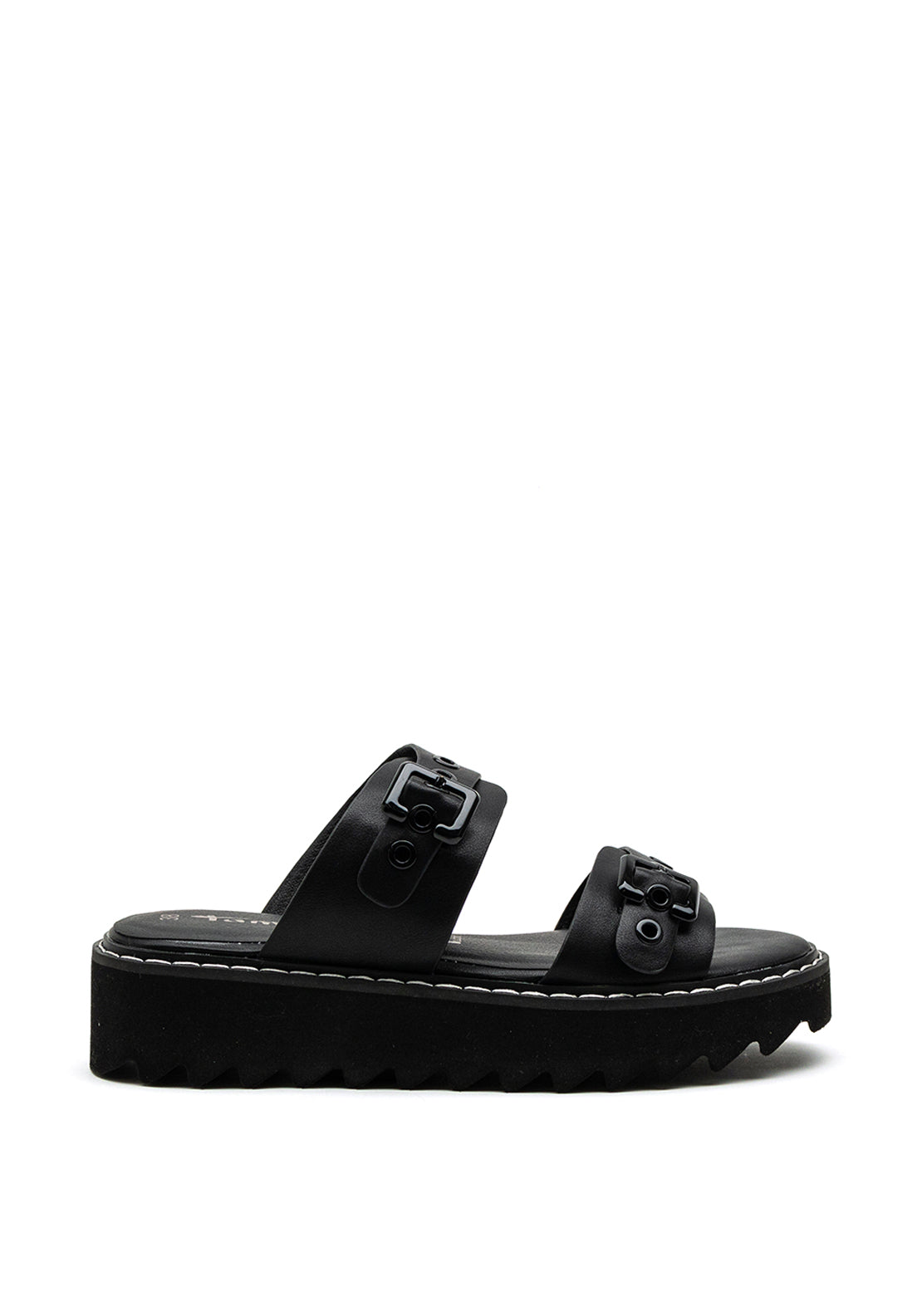 Tamaris Chunky Sole Platform Slider, Black