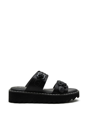 Tamaris Chunky Sole Platform Slider, Black