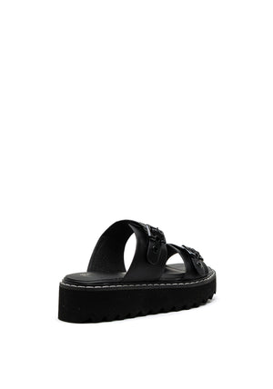 Tamaris Chunky Sole Platform Slider, Black