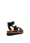 Tamaris Shimmer Strappy High Ankle Strap Sandal, Navy Multi