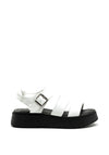 Tamaris Leather Multi Strap Platform Sandals, White