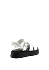 Tamaris Leather Multi Strap Platform Sandals, White