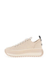 Tamaris Canvas Platform Trainers, Sand