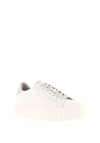 Tamaris Leather Platform Trainers, White