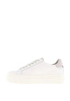 Tamaris Leather Platform Trainers, White