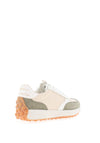 Tamaris Leather Colour Block Trainers, Green