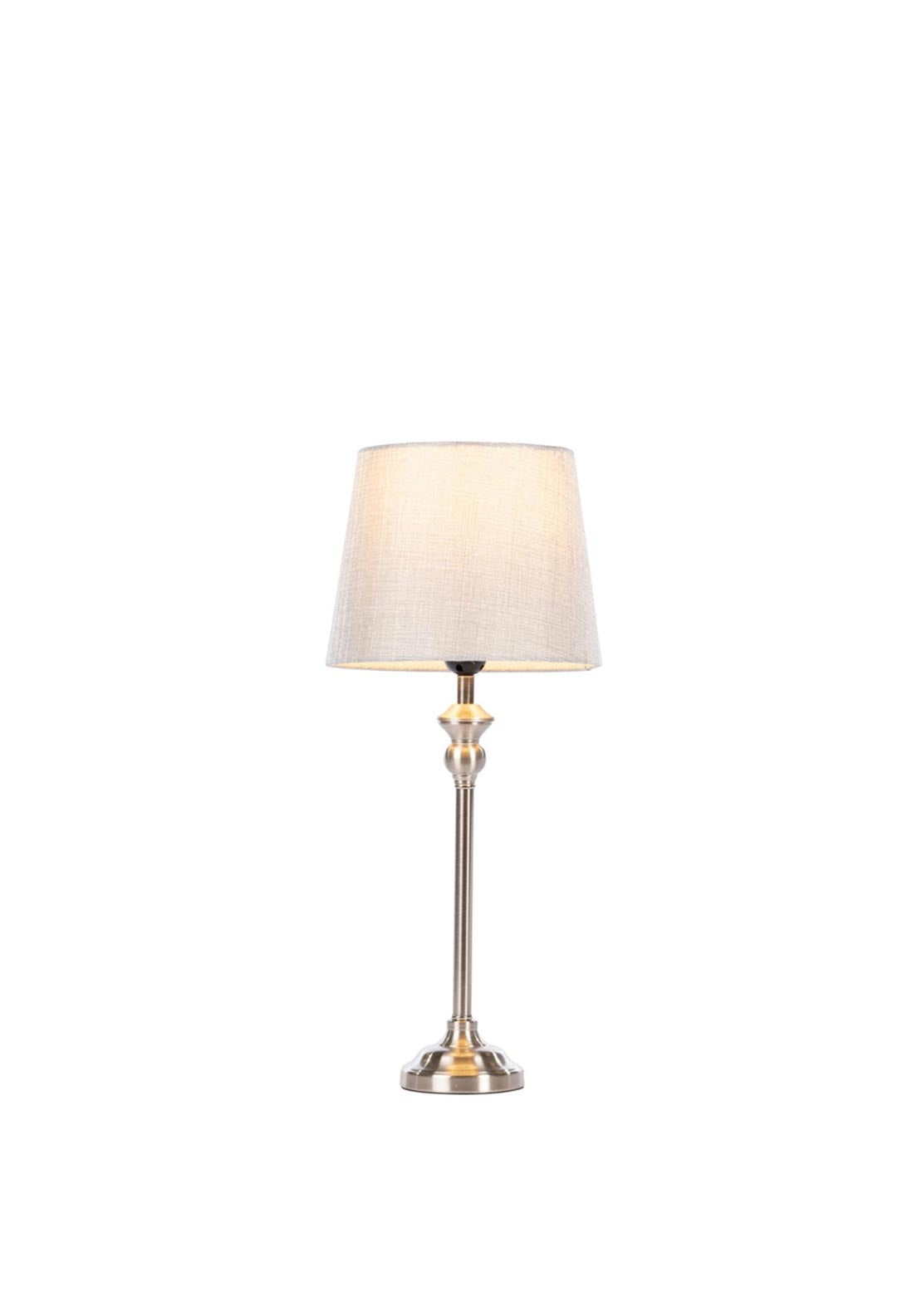 Tara Home Interiors Dani Mini Buffet Lamp, Silver/Grey
