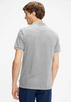 Ted Baker Sello Textured Zip Neck Polo Shirt, Grey