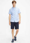 Ted Baker Yasai Short Sleeved Oxford Shirt, Blue