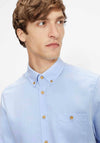 Ted Baker Yasai Short Sleeved Oxford Shirt, Blue