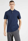 Ted Baker Fushon Waffle Polo Shirt, Navy