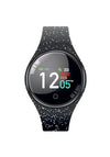 TechMade FreeTime Smart Watch, Glitter Black