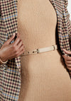 Ted Baker Womens Conniey Knit Midi Dress, Camel