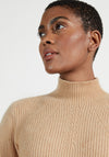 Ted Baker Womens Conniey Knit Midi Dress, Camel