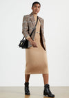 Ted Baker Womens Conniey Knit Midi Dress, Camel