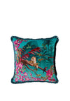 Ted Baker Hibiscus Square Fringed Cushion, Jade
