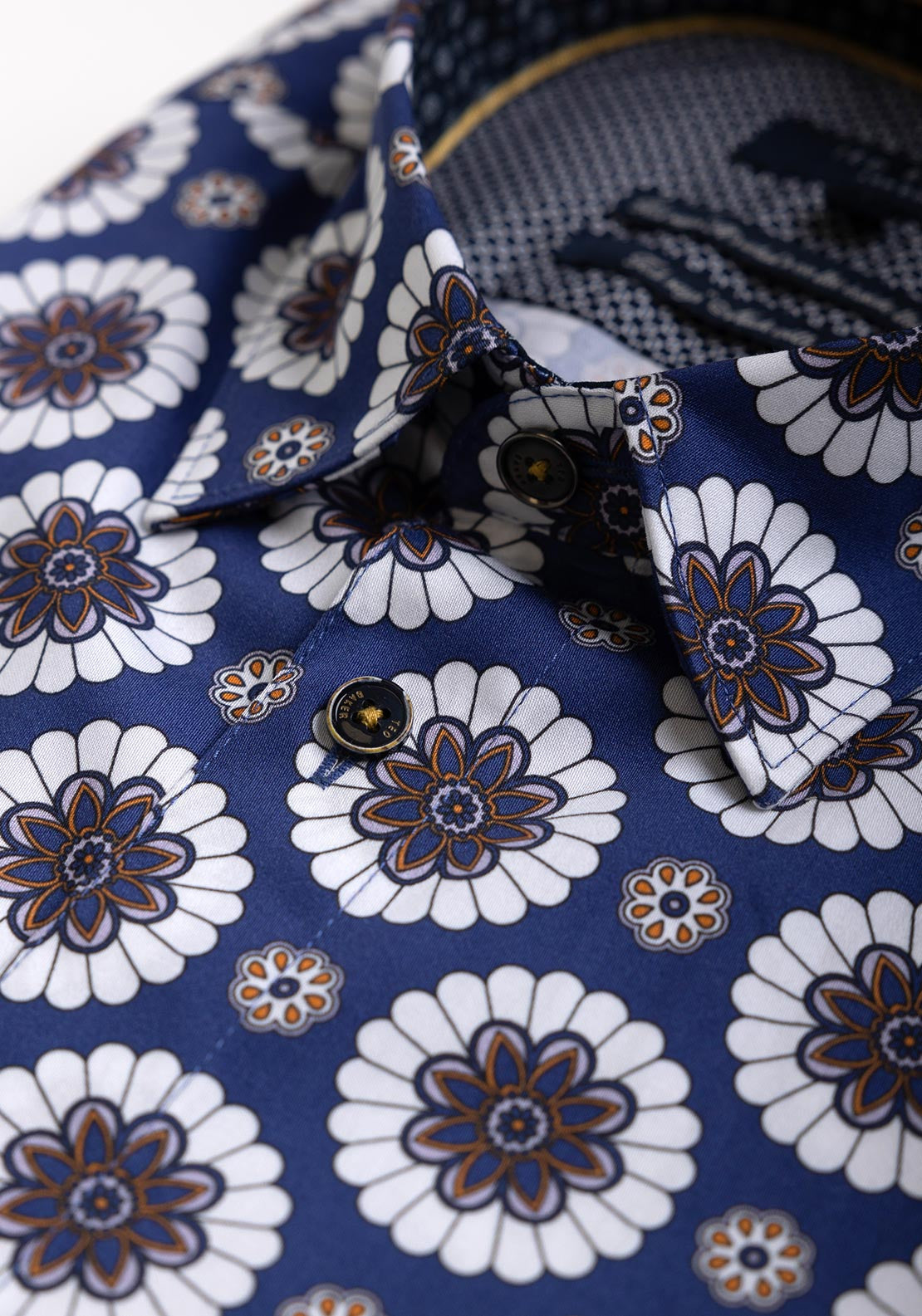 Ted Baker Yogaa Bold Geo Print Shirt, Blue