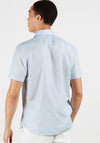 Ted Baker Civiche Linen Short Sleeve Shirt, Light Blue