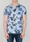 Ted Baker Men’s Floral Print T-Shirt, Blue