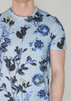 Ted Baker Men’s Floral Print T-Shirt, Blue