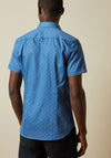 Ted Baker Weare Floral Print Short Sleeve Shirt, Blue