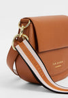 Ted Baker Amali Leather Woven Strap Cross Body Bag, Tan