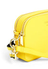 Ted Baker Amerrah Leather Woven Strap Camera Bag, Yellow