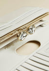 Ted Baker Jaidaa Teardrop Bobble Fold Over Large Wallet, Ivory