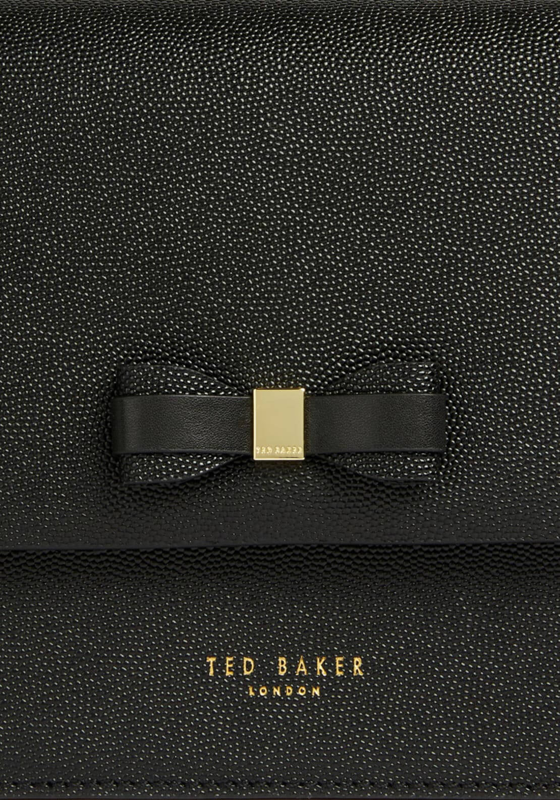 Ted Baker Arttie Bow Chain Leather Bag, Black