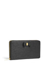 Ted Baker Aubriee Bow Zip Around Large Purse, Black