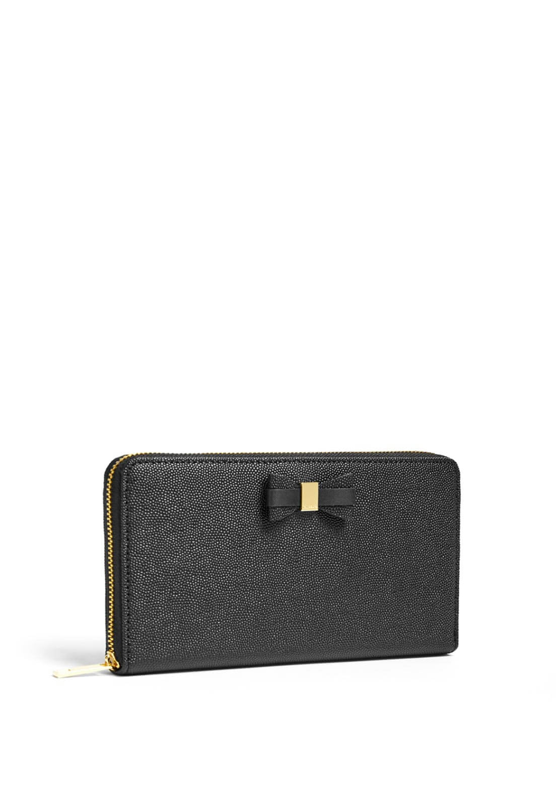 Ted Baker Aubriee Bow Zip Around Large Purse, Black