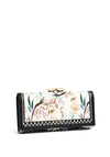 Ted Baker Decie Floral Print Teardrop Bobble Fold Over Wallet, Multi