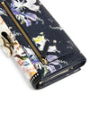 Ted Baker Decie Floral Print Teardrop Bobble Fold Over Wallet, Multi