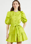 Ted Baker Sofiiia Button Up Mini Dress, Bright Green